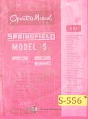 Springfield-Springfield Lathe, 14 Inch Operators Instruction and Parts Lists Manual Yr. 1963-# 14-14 Inch-14\"-01